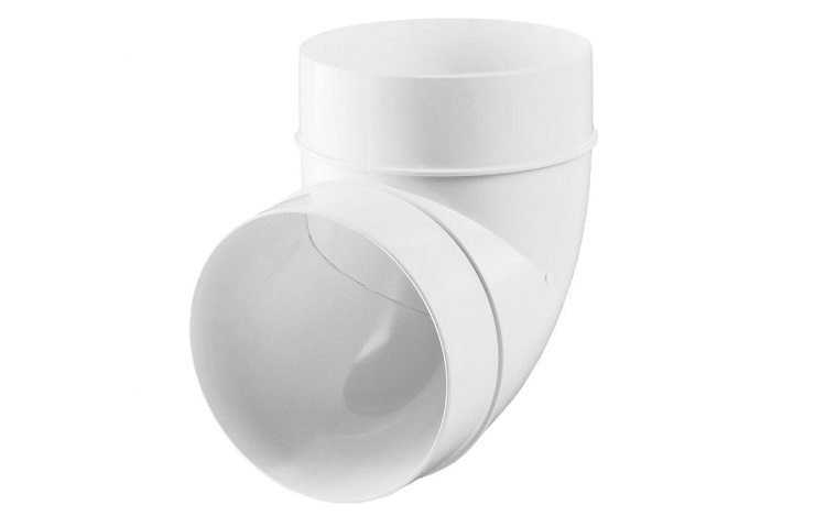 Des éléments supplémentaires sont nécessaires pour le montage de la hotte tuyaux de ventilation en plastique