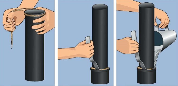 Pour rendre le joint de tuyau étanche, il est nécessaire de le réparer avec du lin de plomberie, puis de le verser avec du mortier de ciment Tuyaux tête de pression en fonte en forme de cloche spécification standard de l'état 9583 75